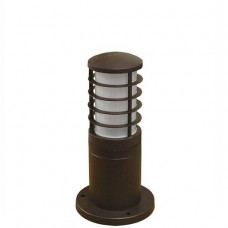 Φωτιστικό Κολωνάκι με Σκίαστρο 1xE27 30cm Αλουμινίου Σκουριά IP44 9-711481